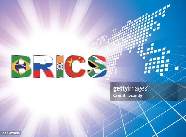 brics (brazil, russia, india, china, south africa) unite - onu 幅插畫檔、美工圖案、卡�通及圖標