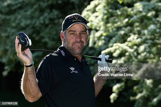 Portrait of Hennie Otto of South Africa ahead of the BMW PGA Championship at Wentworth Golf Club on May 24, 2016 in Virginia Water, England.