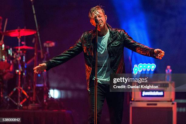 Musician Jon Foreman of Switchfoot performs on stage on opening night of the San Diego County Fair at Del Mar Fairgrounds on June 3, 2016 in Del Mar,...