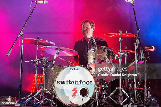 Musician Chad Butler of Switchfoot performs on stage on opening night of the San Diego County Fair at Del Mar Fairgrounds on June 3, 2016 in Del Mar,...