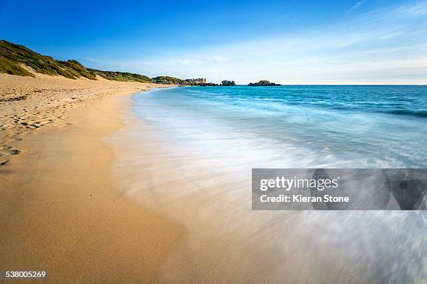 deserted beach - bells beach stockfoto's en -beelden