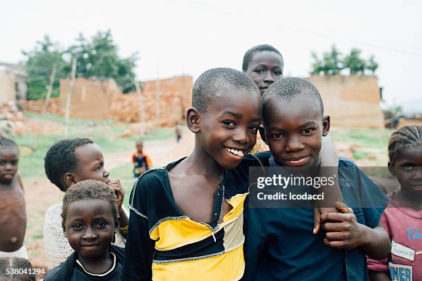 black african children living in a rural area - sos stock pictures, royalty-free photos & images