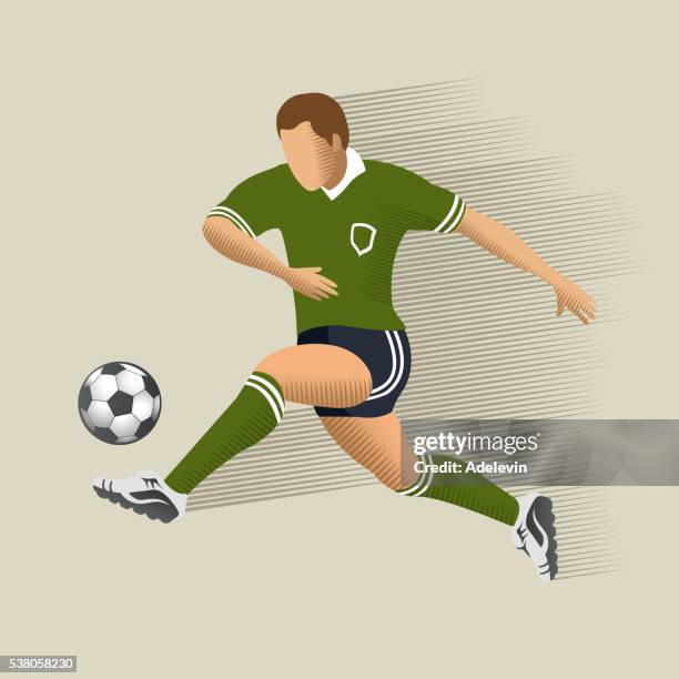 illustrations, cliparts, dessins animés et icônes de joueur de football - joueur de football