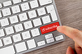 Subscribe Button on a Computer Keyboard