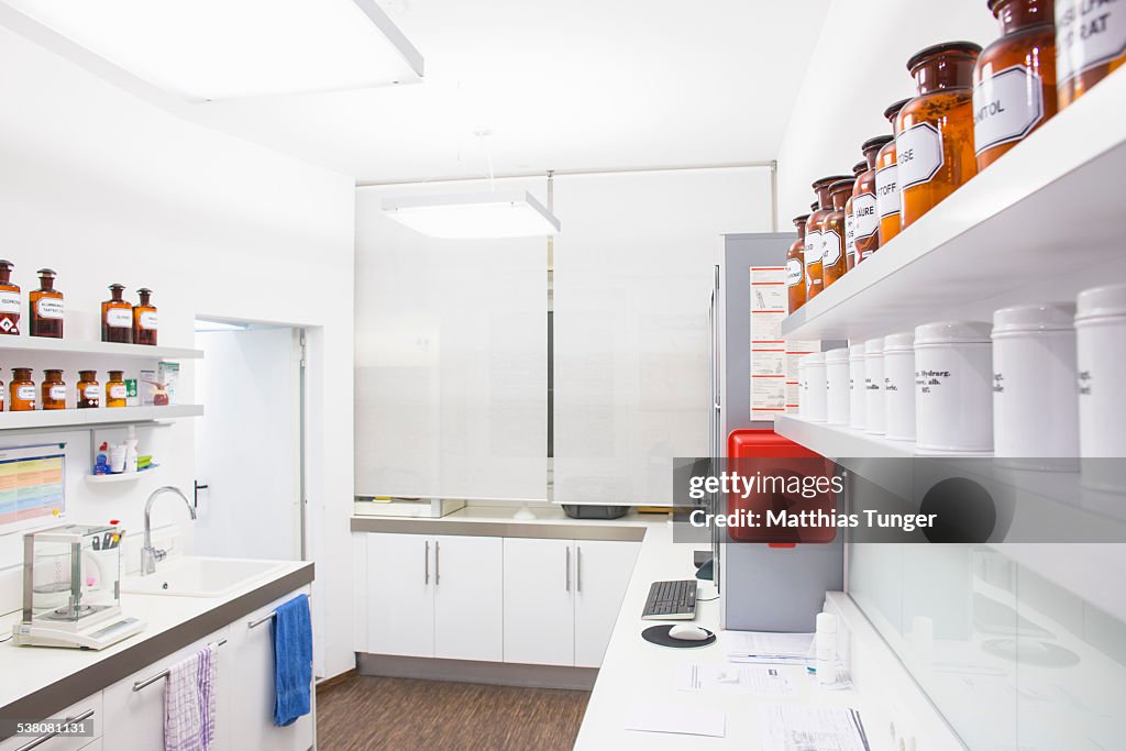 Lab in a pharmacy