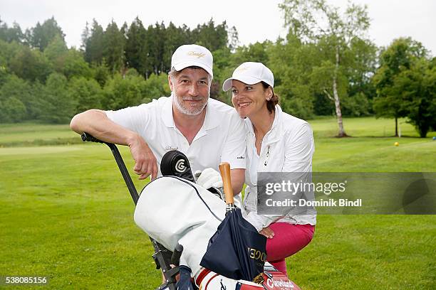 Marc Marshall and Margareta Weisbrod attend the 2016 Davidoff Tour Gastronomique at golf club Beuerberg on June 4, 2016 in Penzberg, Germany.