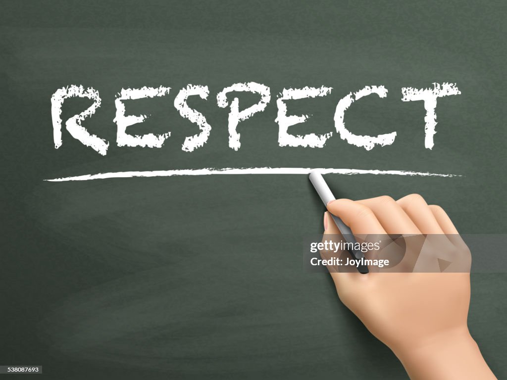 Respect Word Written By Hand High-Res Vector Graphic - Getty Images