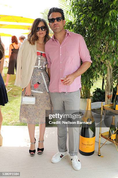 Rose Byrne and Bobby Cannavale attend the Ninth Annual Veuve Clicquot Polo Classic at Liberty State Park on June 4, 2016 in Jersey City, New Jersey.