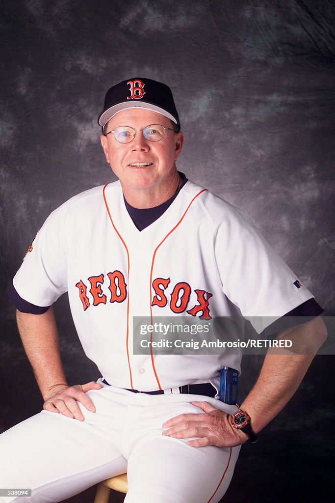 Cubbage Mike Cubbage of the Boston Red Sox poses during media day at Red Sox ...