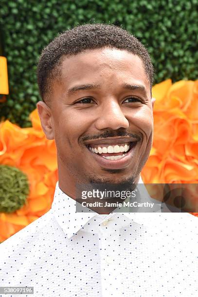 Actor Michael B. Jordan attends the Ninth Annual Veuve Clicquot Polo Classic at Liberty State Park on June 4, 2016 in Jersey City, New Jersey.