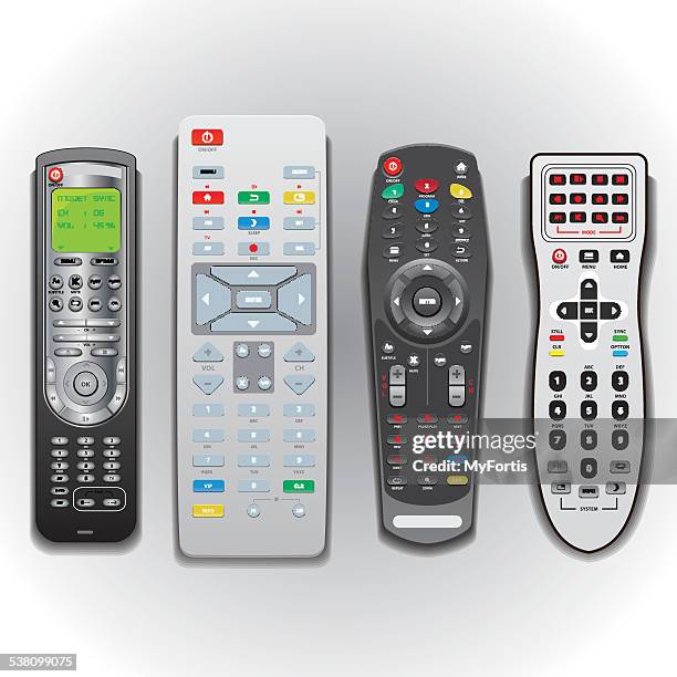 stockillustraties, clipart, cartoons en iconen met remote controller. - radiografische afstandsbediening