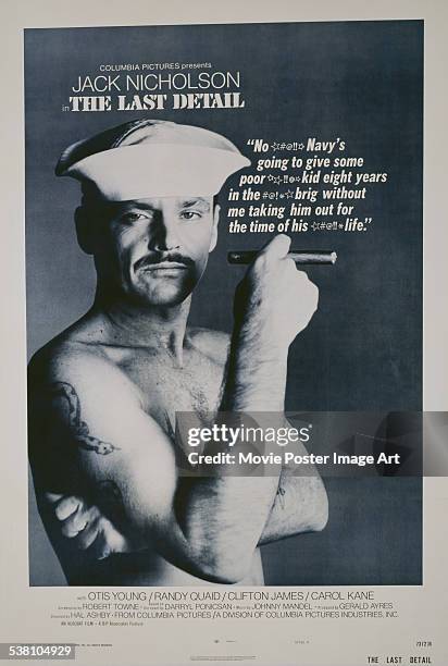 Poster for Hal Ashby's 1973 comedy 'The Last Detail' starring Jack Nicholson.
