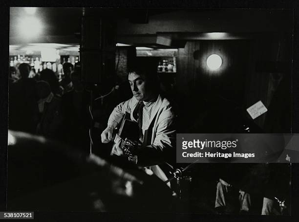 Guitarist Jeff Green playing at the Torrington Jazz Club, Finchley, London, 1988. Artist: Denis Williams.