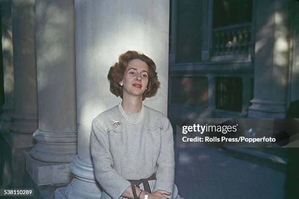 Dona Fabiola de Mora y Aragon , fiancee of Baudouin, King of the Belgians, pictured in November 1960.