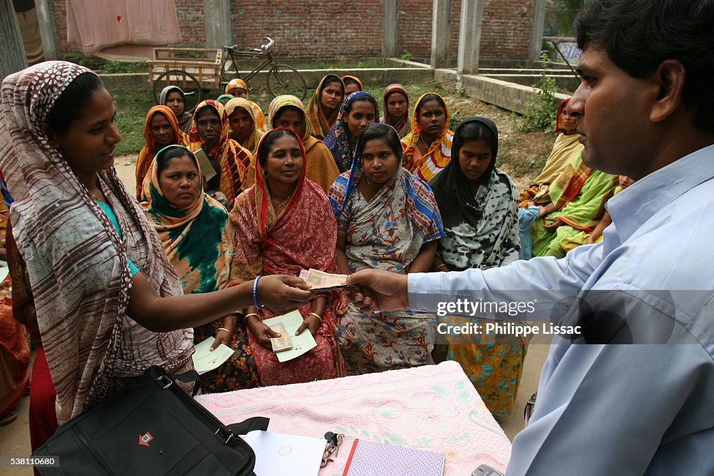 Women Receiving Loans From Grameen Bank