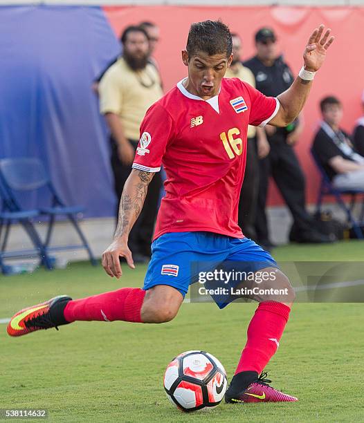 Cristian Gamboa of Costa Rica drives the ball at the group A match between Costa Rica and Paraguay at Camping World Stadium as part of Copa America...