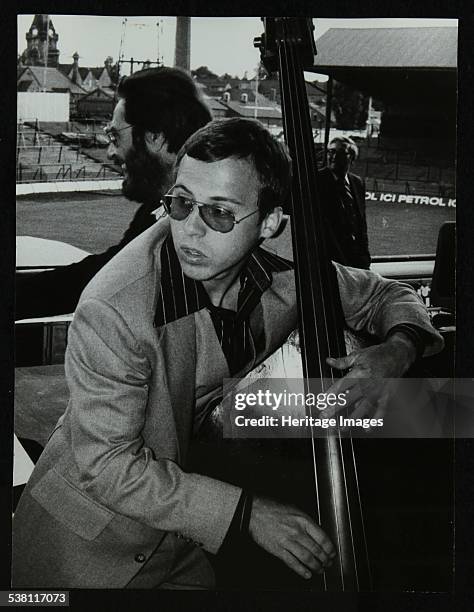 Bassist Marc Johnson and pianist Bill Evans at the Newport Jazz Festival, Ayresome Park, Middlesbrough, 1978. Dennis Matthews, publisher of jazz...