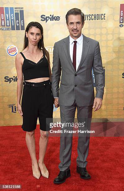 Tharita Cesaroni and actor Dermot Mulroney attend Spike TV's 10th Annual Guys Choice Awards at Sony Pictures Studios on June 4, 2016 in Culver City,...