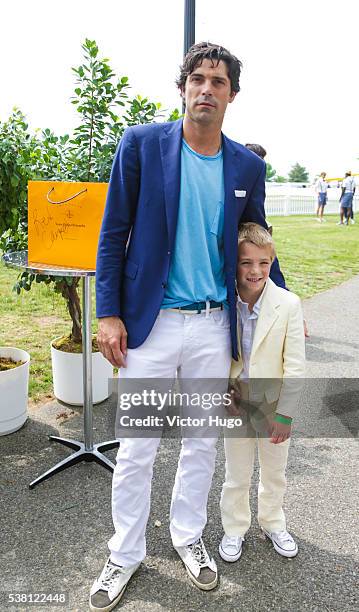 Nacho Figueras and Artemio Figueras and attend 9th Annual Veuve Clicquot Polo Classic at Liberty State Park on June 4, 2016 in Jersey City, New...