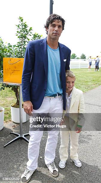 Nacho Figueras and Artemio Figueras and attend 9th Annual Veuve Clicquot Polo Classic at Liberty State Park on June 4, 2016 in Jersey City, New...