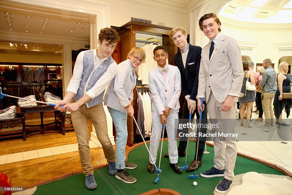 Brooks Brothers Hosts Mini Classic To Benefit St. Jude Children's Research Hospital At Brooks Brothers Beverly Hills