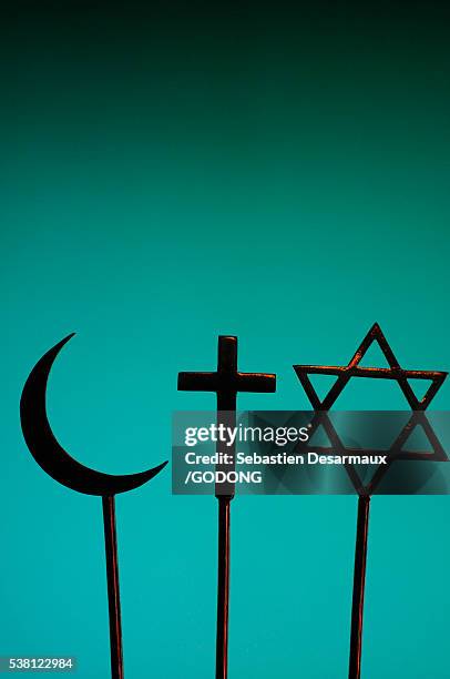 religious symbols - christianity judaism stock pictures, royalty-free photos & images