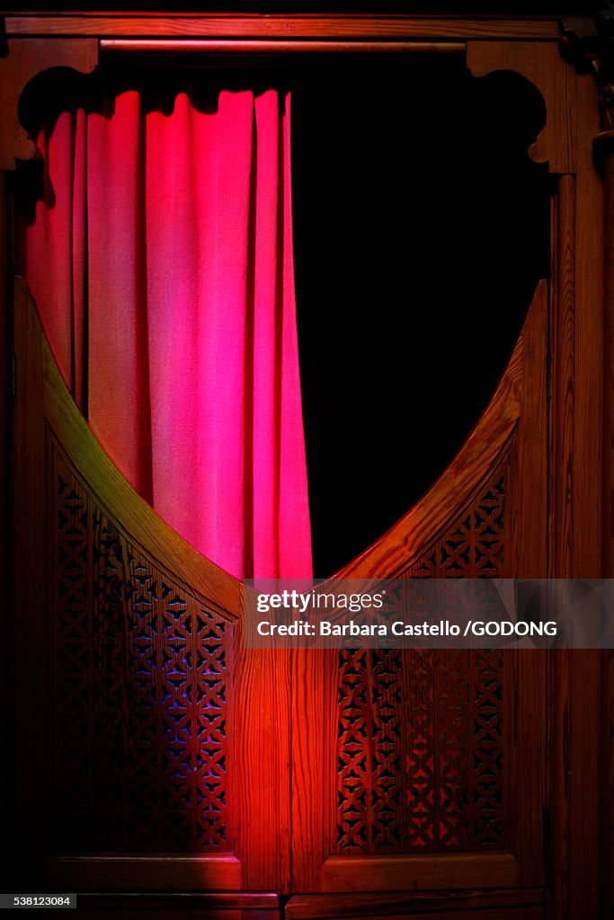 Confession Box in Buen Pastor Cathedral