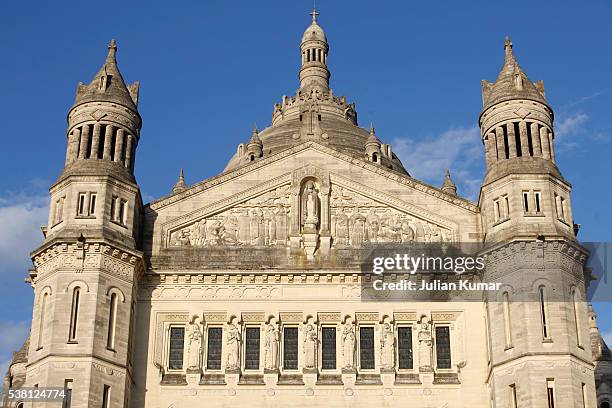 lisieux basilica - basilica stock pictures, royalty-free photos & images