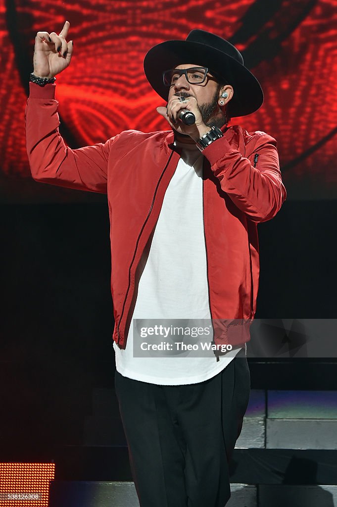 A. J. McLean of The Backstreet Boys performs onstage during 103.5