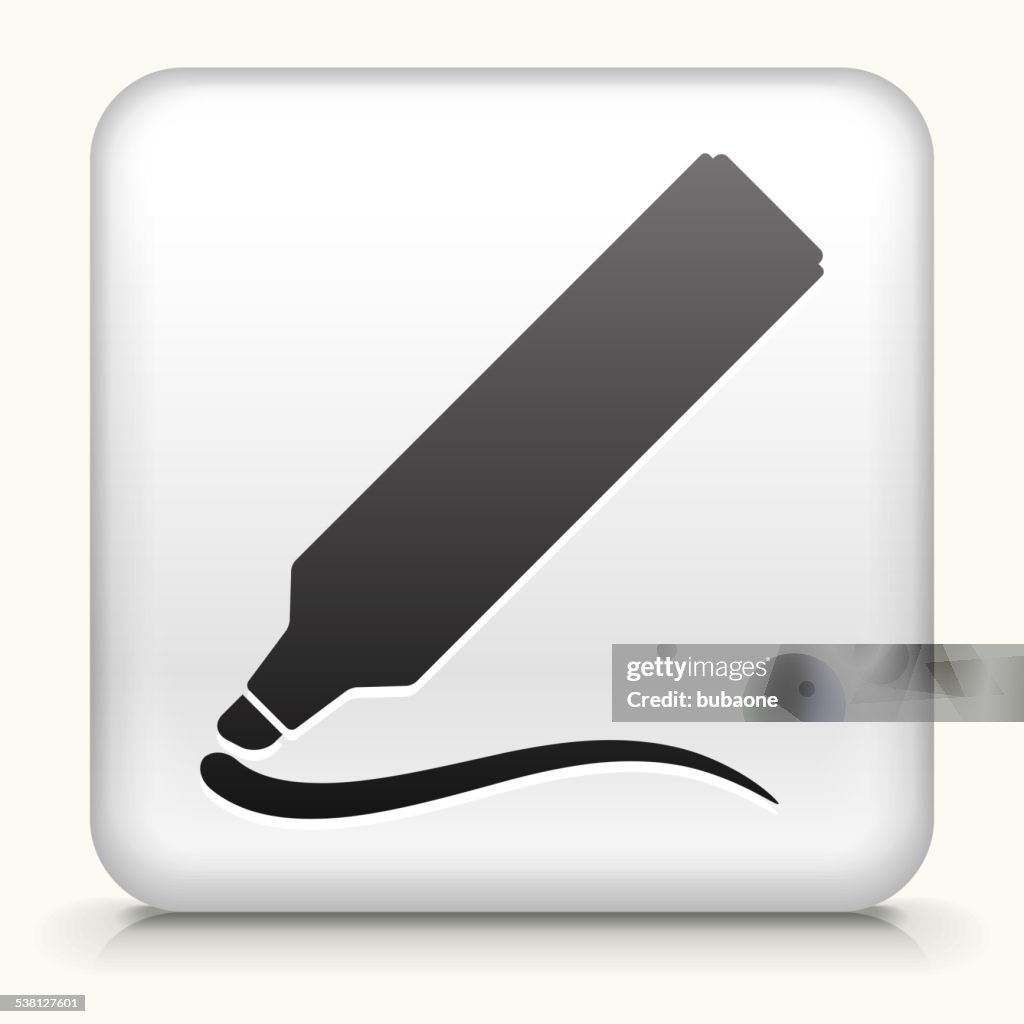 Marker Button Square Button With Marker Royalty Free Vector Art High-Res Vector ...