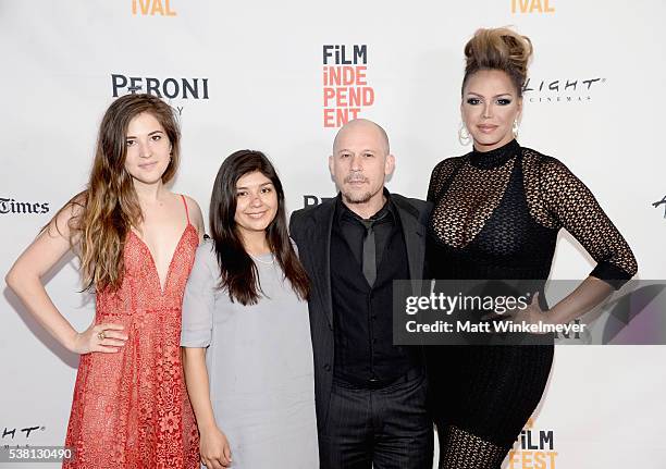 Producer Halee Bernard, production designer Andrea Arce Duval, Jason Taylorson and actress Maria Roman attends Shorts Program 1 during the 2016 Los...