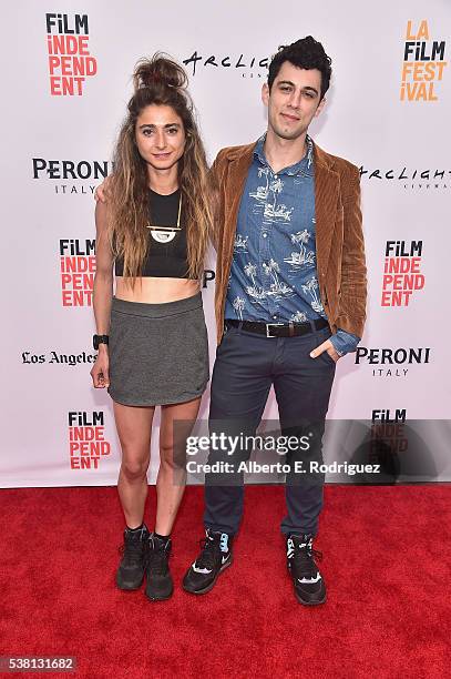 Co-directors Alexi Pappas and Jeremy Teicher attend the premiere of "Tracktown" during the 2016 Los Angeles Film Festival at Arclight Cinemas Culver...