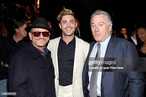 Actors Joe Pesci, Zac Efron and Robert De Niro attend Spike TV's 10th Annual Guys Choice Awards at Sony Pictures Studios on June 4, 2016 in Culver...