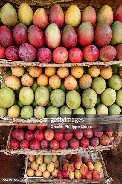 roadside fruit stall - mango stock pictures, royalty-free photos & images