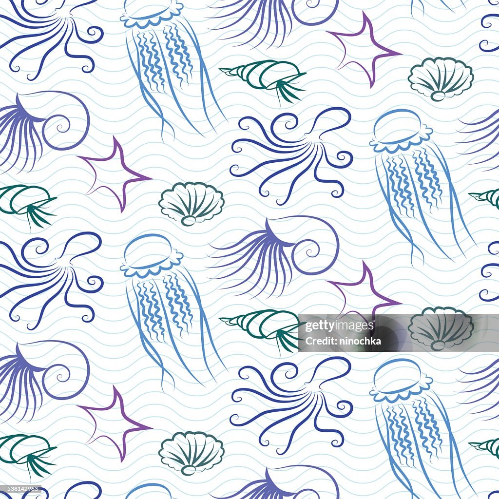 Sea Graphical Pattern Sea Pattern High-Res Vector Graphic - Getty Images