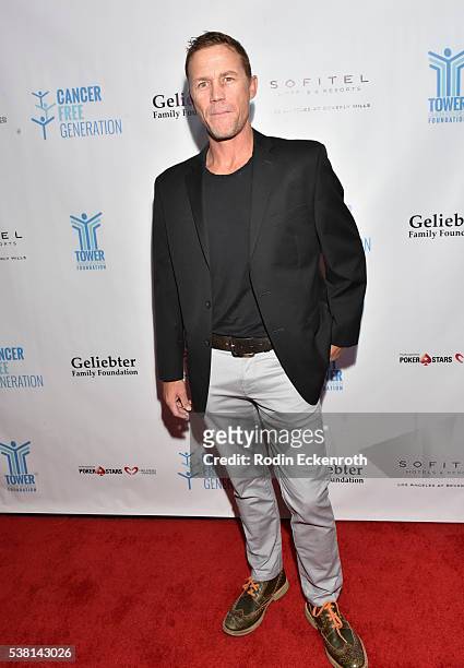 Actor Brian Krause arrives at Tower Cancer Research Foundation's 3rd annual Ante Up For a Cancer Free Generation Poker Tournament and Casino Night at...