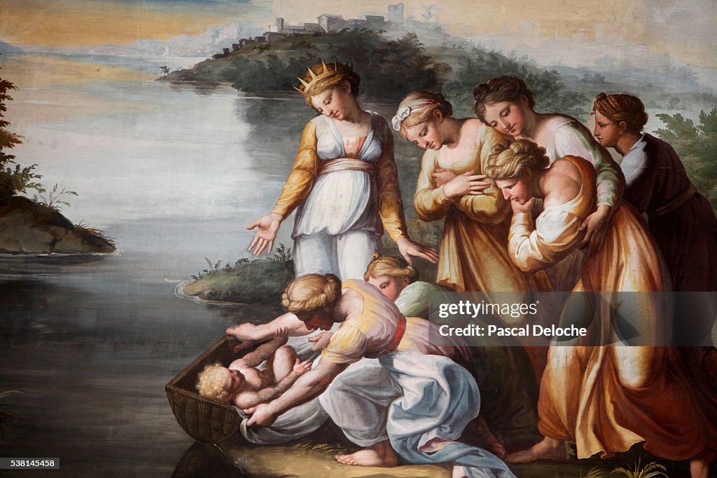 Hermitage Museum The Loggia Of Raphael Moses Rescue From Water High-Res ...