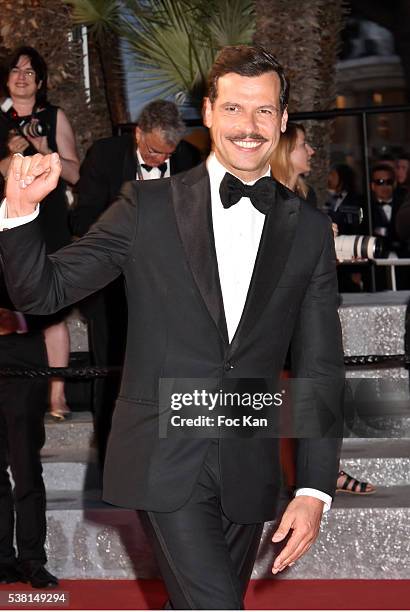 Laurent Lafitte attends the 'Elle' Premiere during the 69th annual Cannes Film Festival at the Palais des Festivals on May 21, 2016 in Cannes, France.