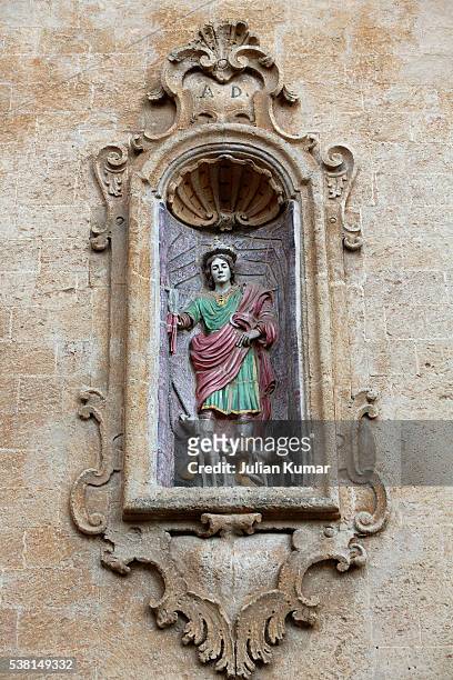 chiesa nativita beata vergine maria (18th century) - vergine maria stock pictures, royalty-free photos & images