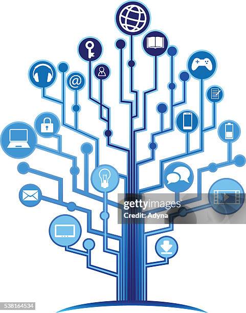 digital world - phone perspective stock illustrations