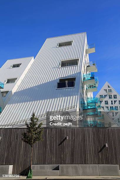 isbjerget residental modern housing in aarhus, denmark - pejft bildbanksfoton och bilder