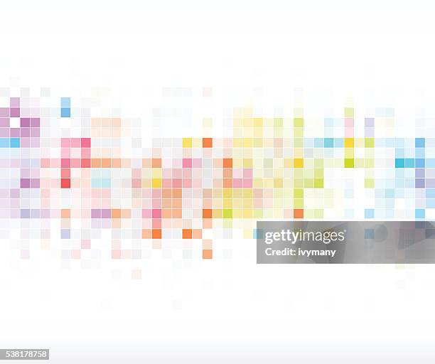 abstract color check technology pattern background - cloud data background white stock illustrations