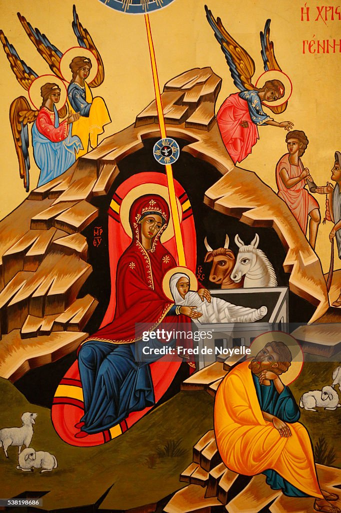 Christmas crib. The nativity.