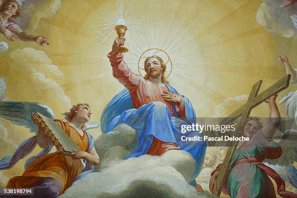 jesus resurrected. - jesus stockfoto's en -beelden