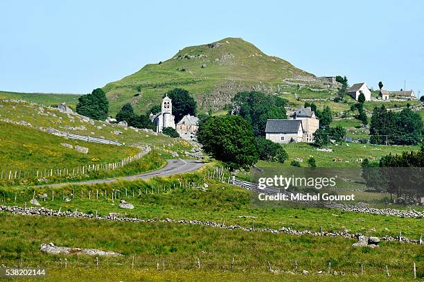 aubrac region. - aveyron stockfoto's en -beelden