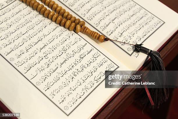 quran. eyup sultan mosque. - koran stock pictures, royalty-free photos & images