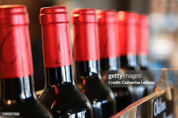 french wine. - bordeaux bottle stock pictures, royalty-free photos & images