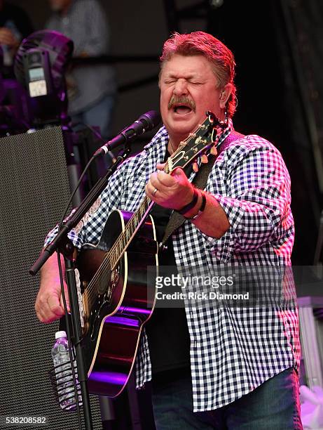 Singer/Songwriter Joe Diffie performs during Pepsi's Rock The South Festival - Day 2 at Heritage Park on June 4, 2016 in Cullman, Alabama.
