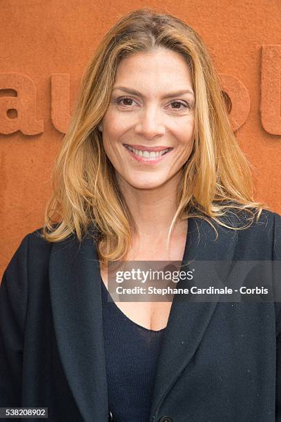 Actress Judith El Zein attends day Fourteen of the 2016 French Open at Roland Garros on June 4, 2016 in Paris, France.