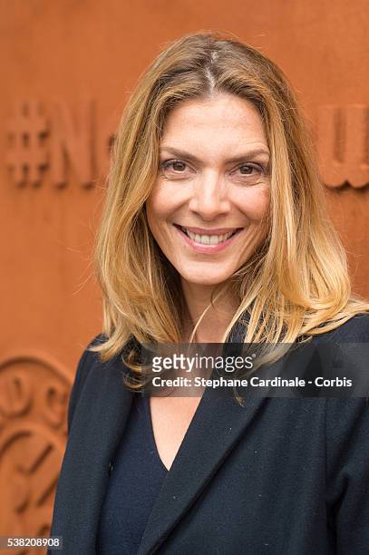 Actress Judith El Zein attends day Fourteen of the 2016 French Open at Roland Garros on June 4, 2016 in Paris, France.